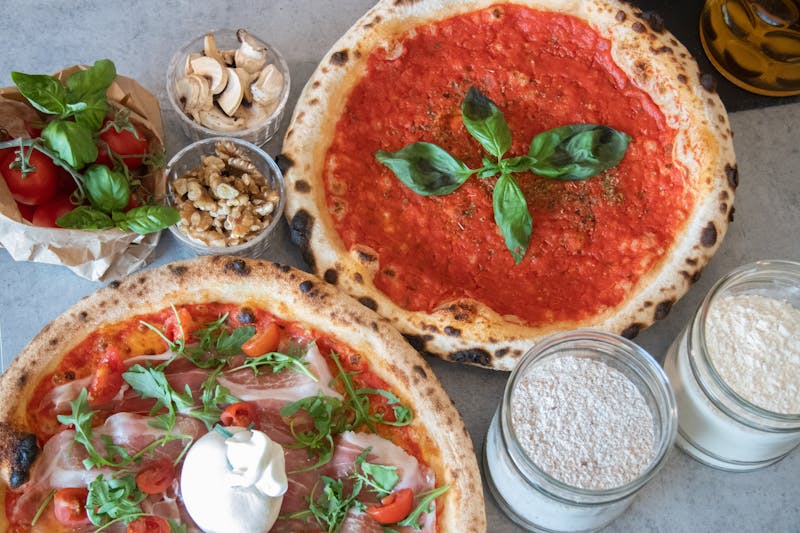 Classic Margherita pizza